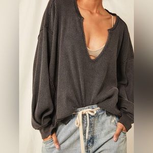 Free People We The Free Black Buttercup Thermal (S)